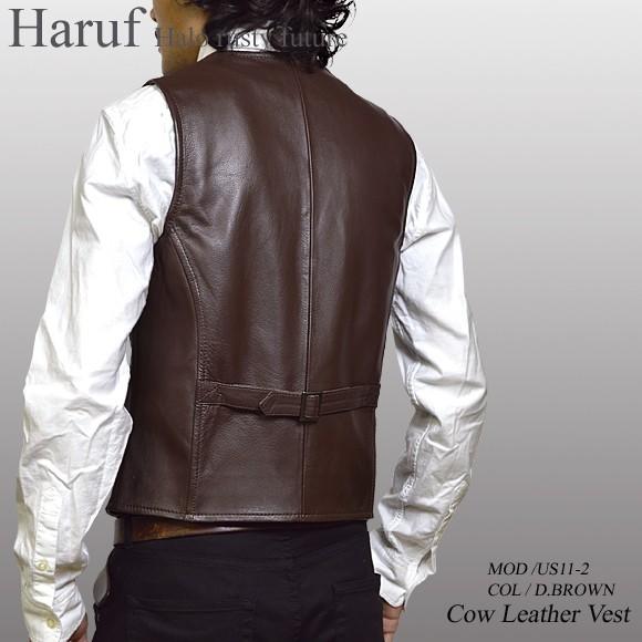 Haruf 革ベスト レザーベスト メンズ 本革 ジレ メンズベスト 本 Haruf 革ベスト レザーベスト メンズ 本革 ジレ メンズベスト 本