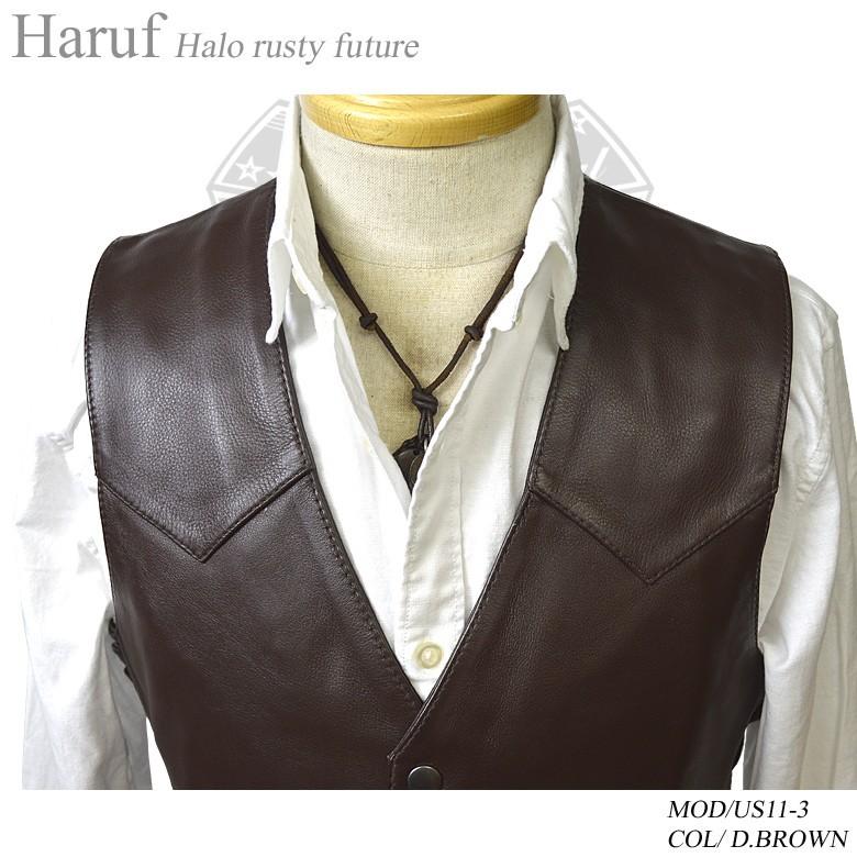 Haruf レザーベスト ベスト メンズ 本革 ジレ 革ベスト 皮 Haruf レザーベスト ベスト メンズ 本革 ジレ 革ベスト 皮