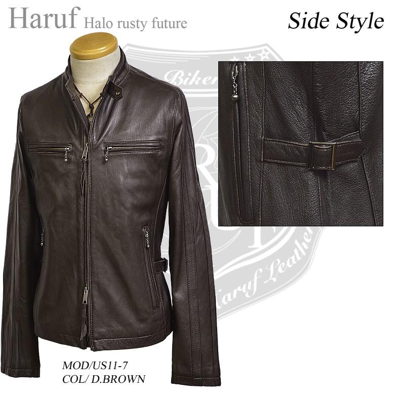 Haruf（ハルフ） ライダースジャケット レザージャケット メンズ 本革