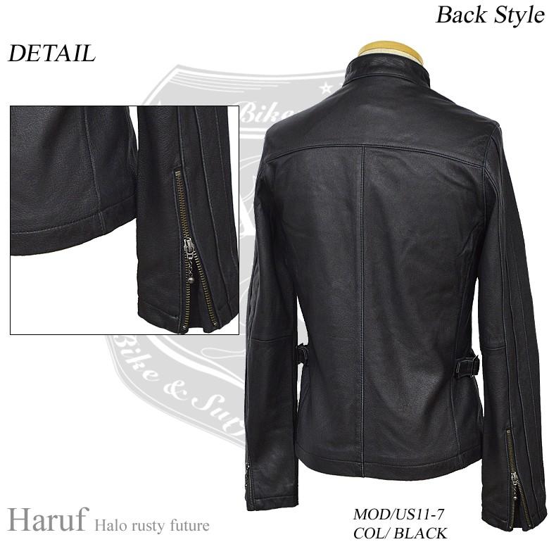 Haruf（ハルフ） 革ジャン レザージャケット メンズ 本革 ライダース