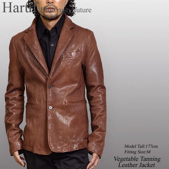 Haruf レザージャケット メンズ 本革 革ジャン テーラード Haruf レザージャケット メンズ 本革 革ジャン テーラード