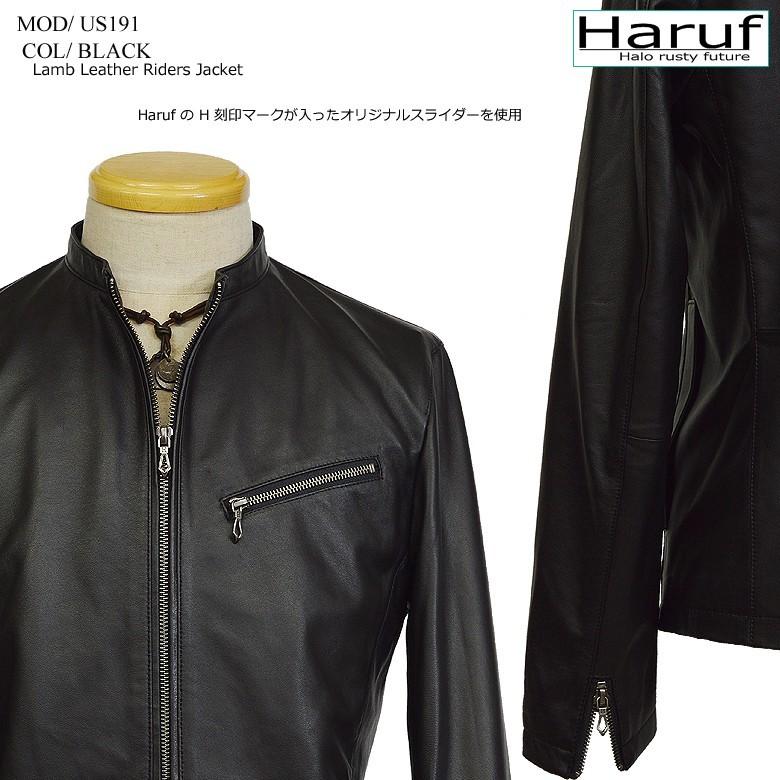 Haruf（ハルフ） ライダースジャケット 革ジャン メンズ 本革 レザー