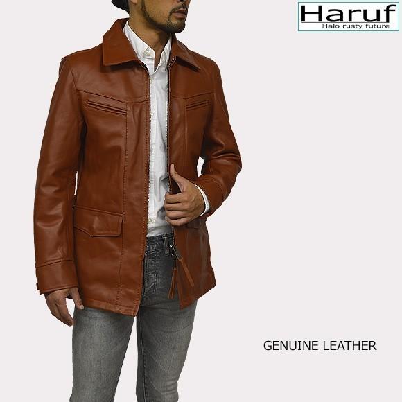 Haruf レザージャケット レザーコート メンズ 本革 ライダース Haruf レザージャケット レザーコート メンズ 本革 ライダース