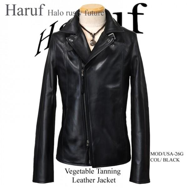 Haruf（ハルフ） 革ジャン ダブルライダース レザージャケット メンズ