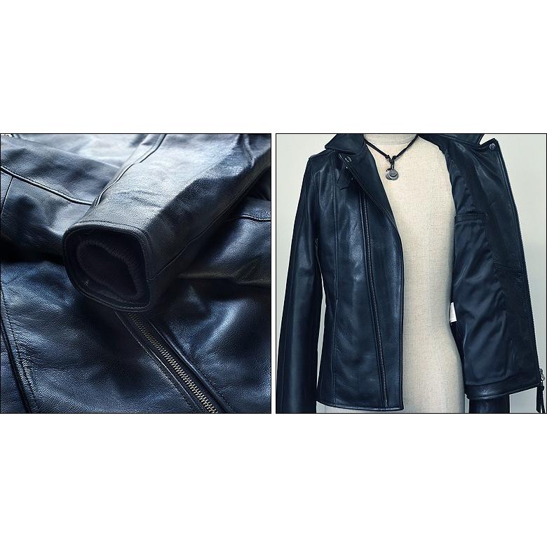 Haruf（ハルフ） 革ジャン ダブルライダース レザージャケット メンズ