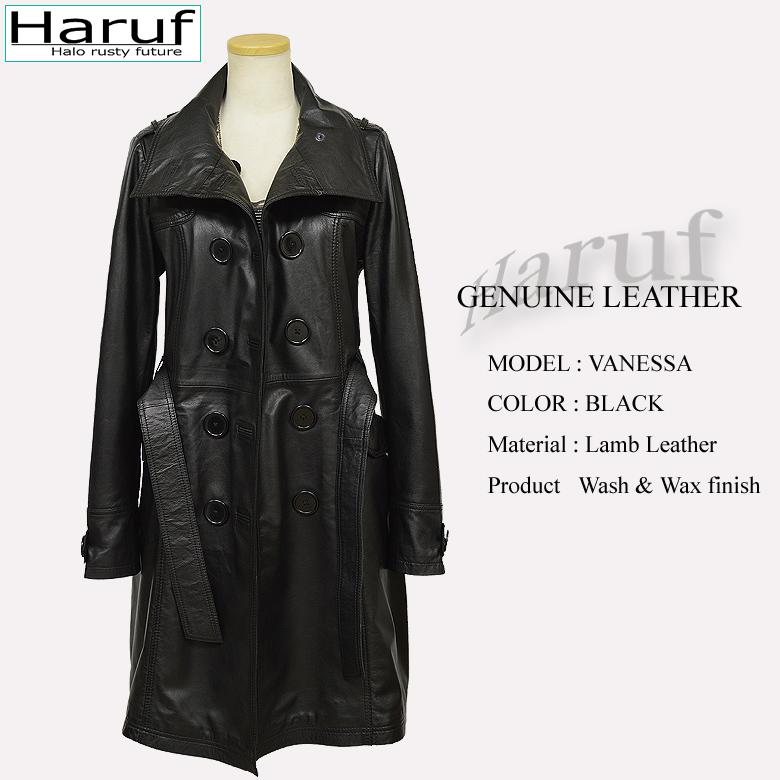 Haruf レザーコート レザージャケット レディース 本革 レザー Haruf レザーコート レザージャケット レディース 本革 レザー