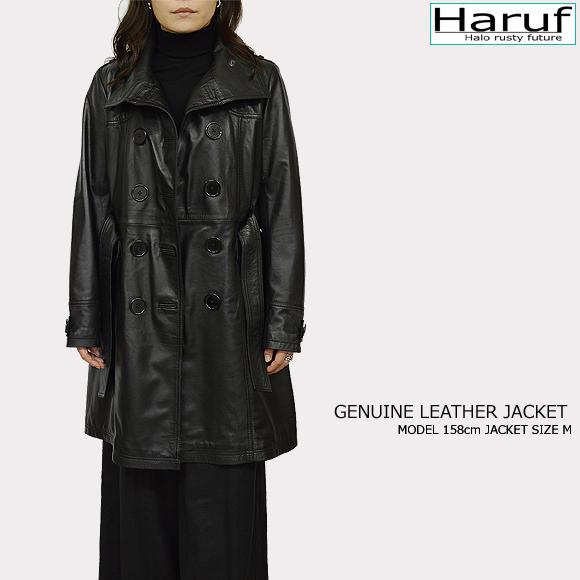 Haruf レザーコート レザージャケット レディース 本革 レザー Haruf レザーコート レザージャケット レディース 本革 レザー