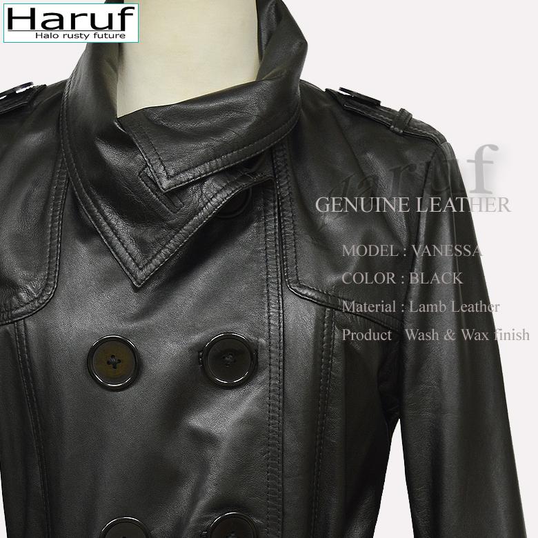 Haruf レザーコート レザージャケット レディース 本革 レザー Haruf レザーコート レザージャケット レディース 本革 レザー