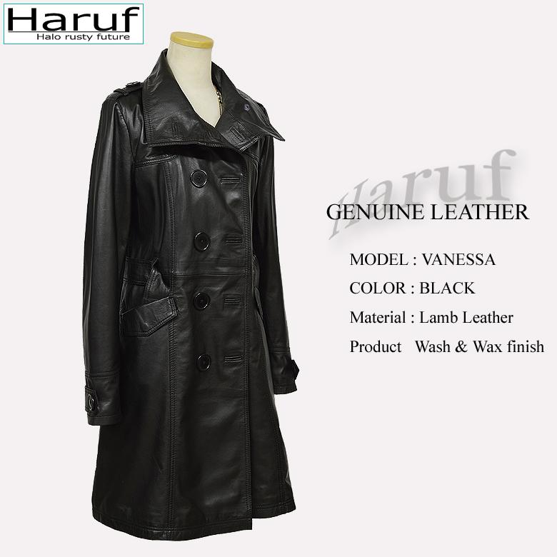 Haruf レザーコート レザージャケット レディース 本革 レザー Haruf レザーコート レザージャケット レディース 本革 レザー
