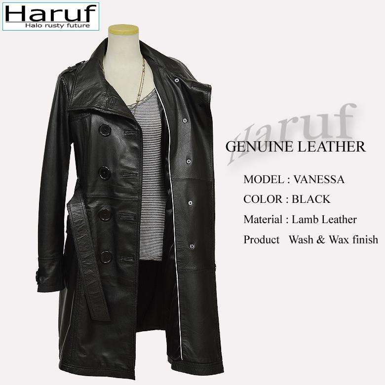 Haruf レザーコート レザージャケット レディース 本革 レザー Haruf レザーコート レザージャケット レディース 本革 レザー
