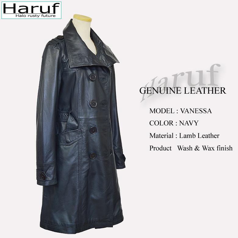 Haruf レザーコート レザージャケット レディース 本革 レザー Haruf レザーコート レザージャケット レディース 本革 レザー