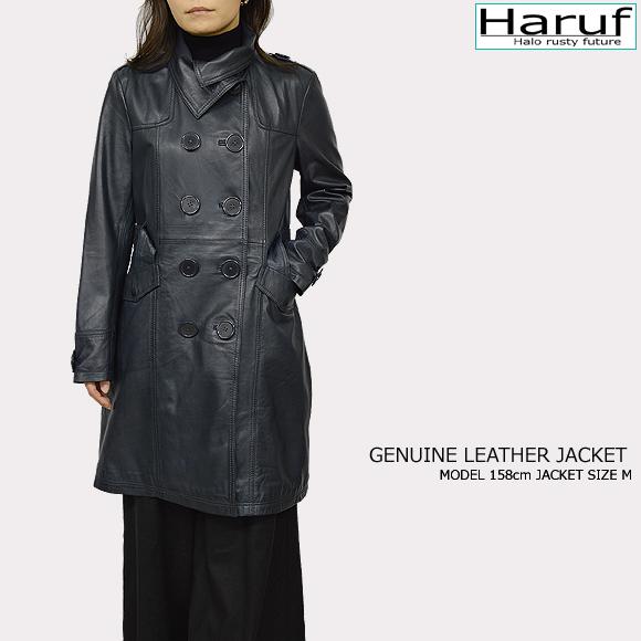 Haruf レザーコート レザージャケット レディース 本革 レザー Haruf レザーコート レザージャケット レディース 本革 レザー