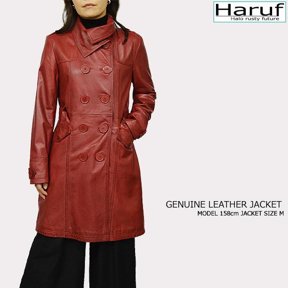 Haruf レザーコート レディース 本革 レザージャケット レザー Haruf レザーコート レディース 本革 レザージャケット レザー