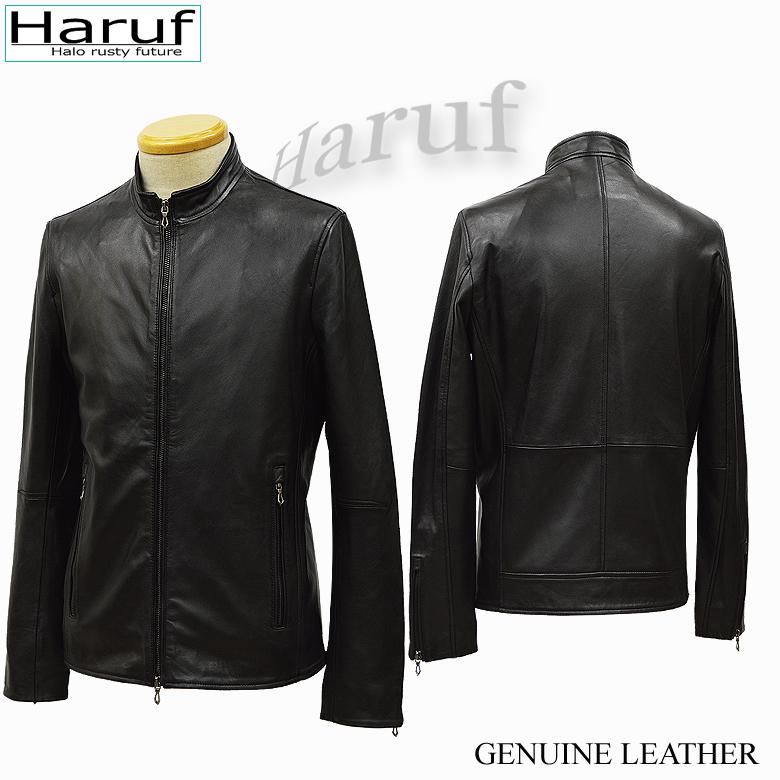 Haruf 革ジャン レザージャケット メンズ 本革 ラムレザー