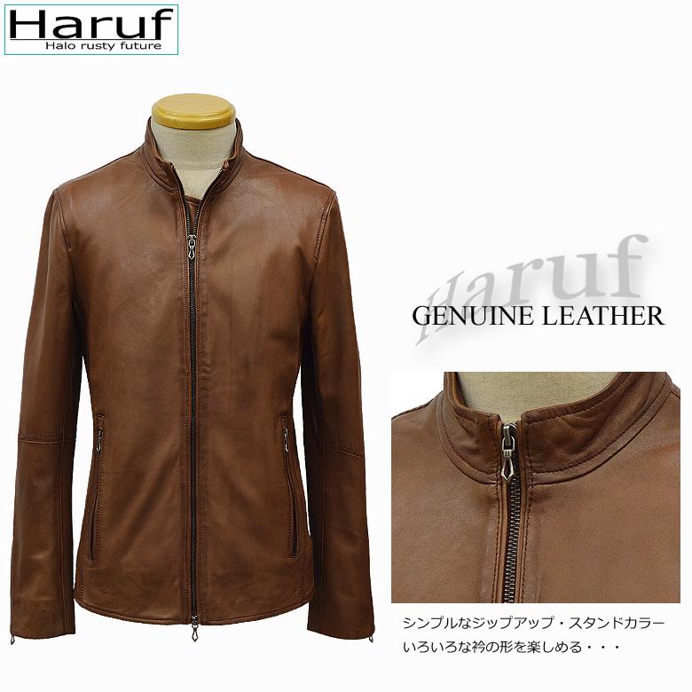 Haruf 革ジャン レザージャケット メンズ 本革 ラムレザー Haruf 革ジャン レザージャケット メンズ 本革 ラムレザー