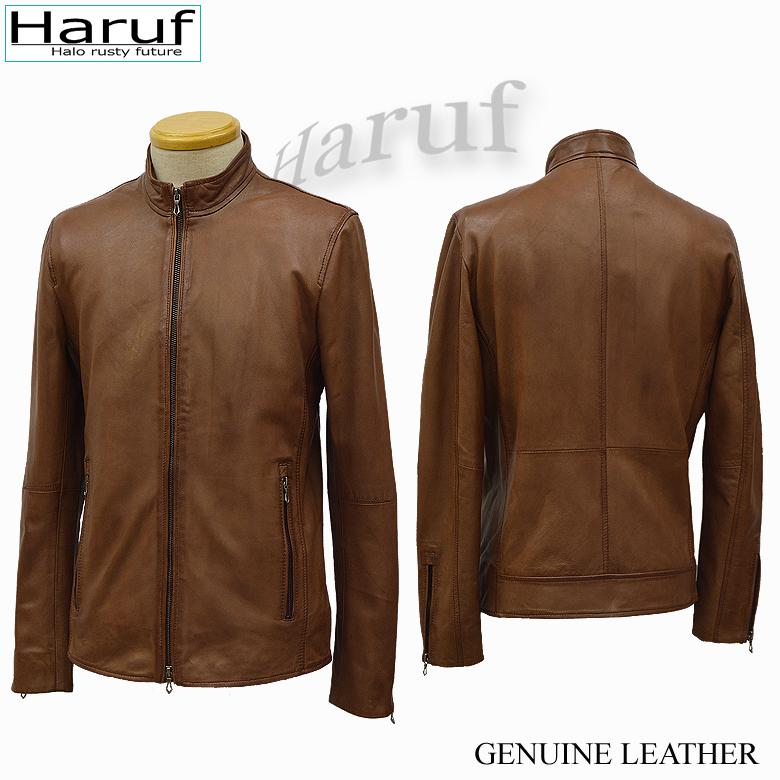 Haruf 革ジャン レザージャケット メンズ 本革 ラムレザー Haruf 革ジャン レザージャケット メンズ 本革 ラムレザー