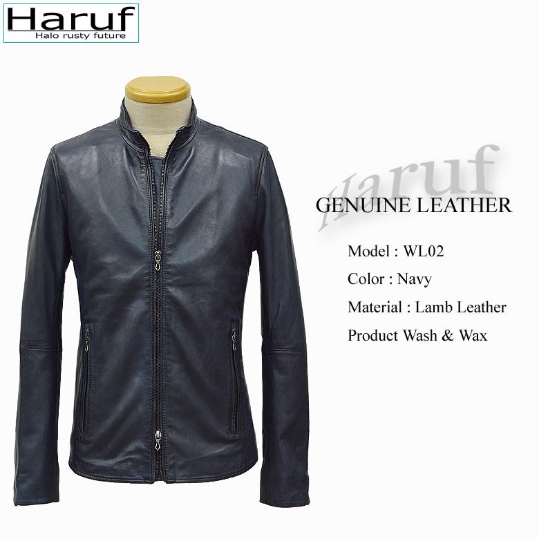 Haruf 革ジャン レザージャケット メンズ 本革 ラムレザー Haruf 革ジャン レザージャケット メンズ 本革 ラムレザー