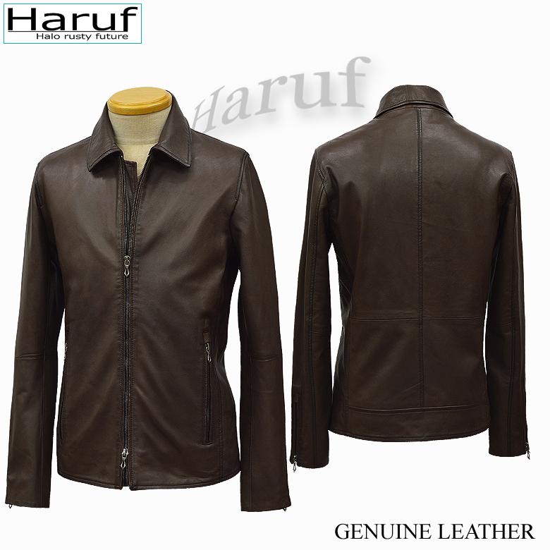 Haruf 革ジャン レザージャケット メンズ 本革 衿付き Haruf 革ジャン レザージャケット メンズ 本革 衿付き