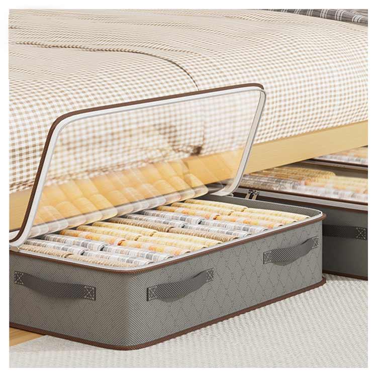ケース ベッド下収納ケース 衣類収納 不織布 透明窓付き ケース ベッド下収納ケース 衣類収納 不織布 透明窓付き