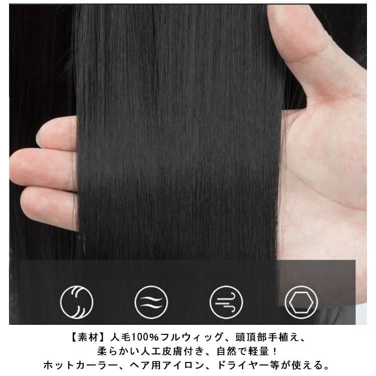 フルウィッグ ウイッグ 人毛100% メンズ 男性 かつら 自然 フルウィッグ ウイッグ 人毛100% メンズ 男性 かつら 自然