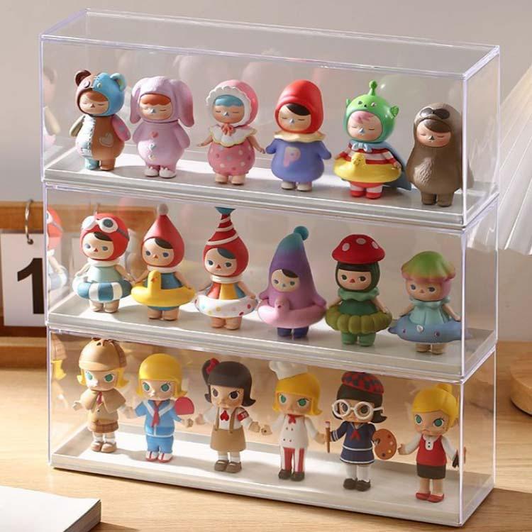 3個セット コレクションケース アクリル 卓上 ディスプレイケース 透明 クリア フィギュアケース クリアケース 展示用 積み重ね ディスプレイ 収納｜haruha-shop｜04