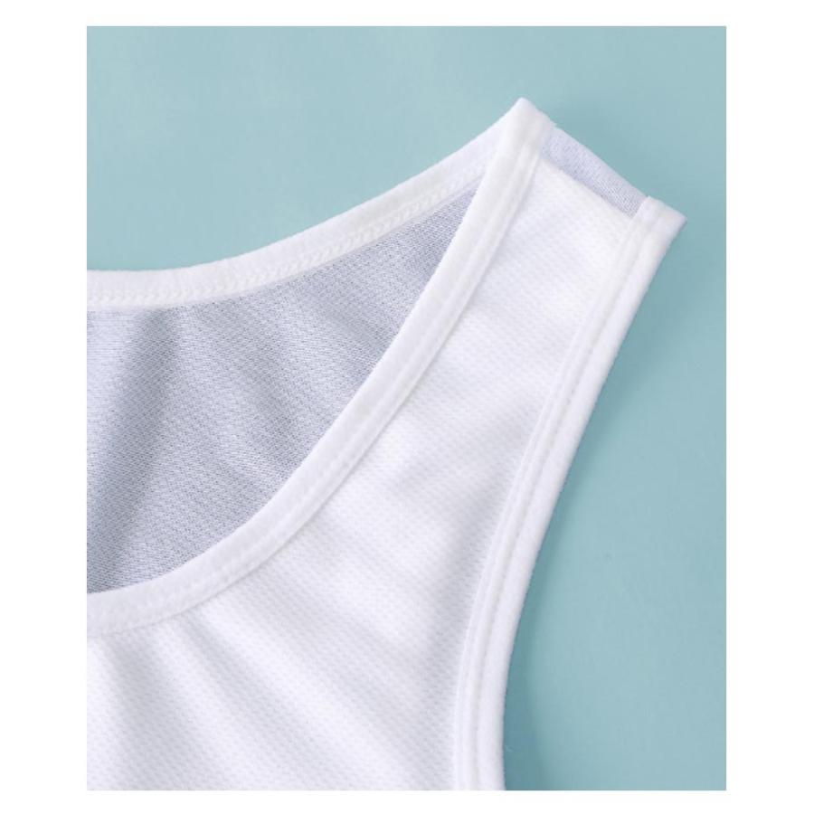 【2枚セット】ナベシャツ 胸つぶし さらし ブラ ファスナー インナー タンクトップ メッシュ コスプレ 男装 胸を小さく見せる 下着 大きいサイズ｜haruha-shop｜16