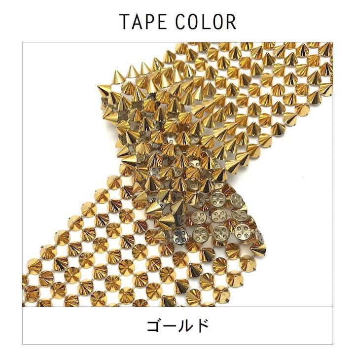 ブレード 手芸 スタッズ コーン型 トゲトゲ ゴールド シルバー 10cm