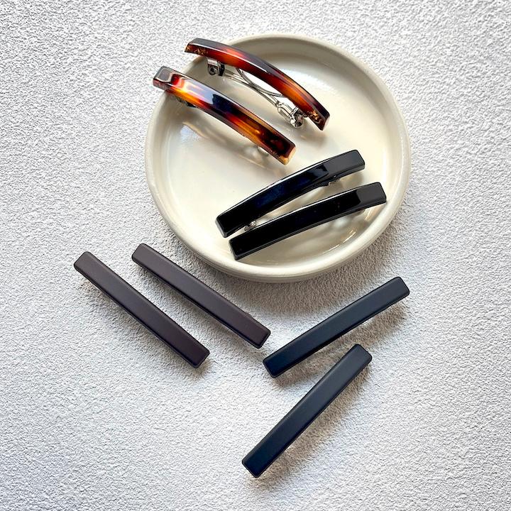 MOORN（モーン） バレッタ 小さめ 2個セット XSサイズ 5.4cm ミニ