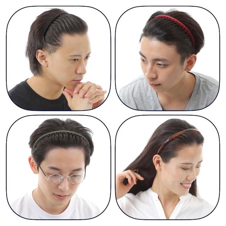 上質 カチューシャ 男女兼用 コーム付き メンズ レディース シンプル 前髪 ヘアアレンジ Aynaelda Com