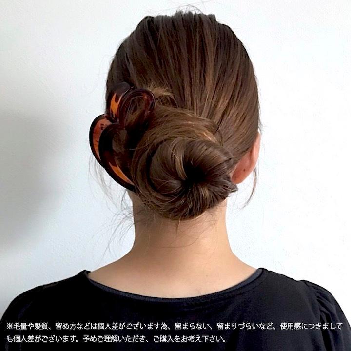 バンスクリップ ハート型 バンス ヘアアクセサリー ヘアクリップ 髪 