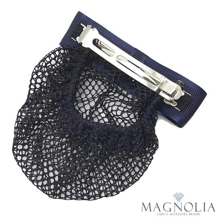 バレッタ ネット付き リボン ネット シンプル 就活 オフィス 会社 仕事 シニヨン 黒 紺 ネイビー ブラック フォーマル 冠婚葬祭 Mm Ba Haruharu Yahoo ショップ 通販 Yahoo ショッピング