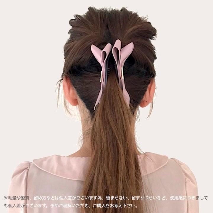 バナナクリップ レザー リボン 大人 可愛い シンプル フェイク バナナクリップ レザー リボン 大人 可愛い シンプル フェイク