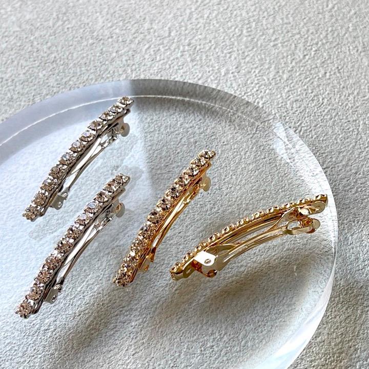 ミニバレッタ 2個セット バレッタ 小さめ ミニ ゴールド ミニバレッタ 2個セット バレッタ 小さめ ミニ ゴールド