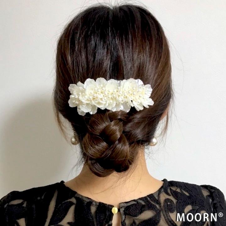 バレッタ 大きめ パール 結婚式 お呼ばれ ヘアクリップ 華やか バレッタ 大きめ パール 結婚式 お呼ばれ ヘアクリップ 華やか