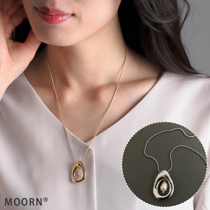 ネックレス 淡水パール レディース シンプル 天然淡水バロックパール