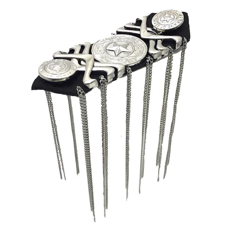 肩章 1個単品売り チェーン付き シルバー 貴族 ミリタリー 衣装