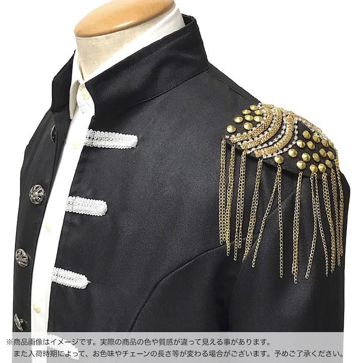 肩章 1個単品売り チェーン付き スタッズ ゴールド 貴族 王子様