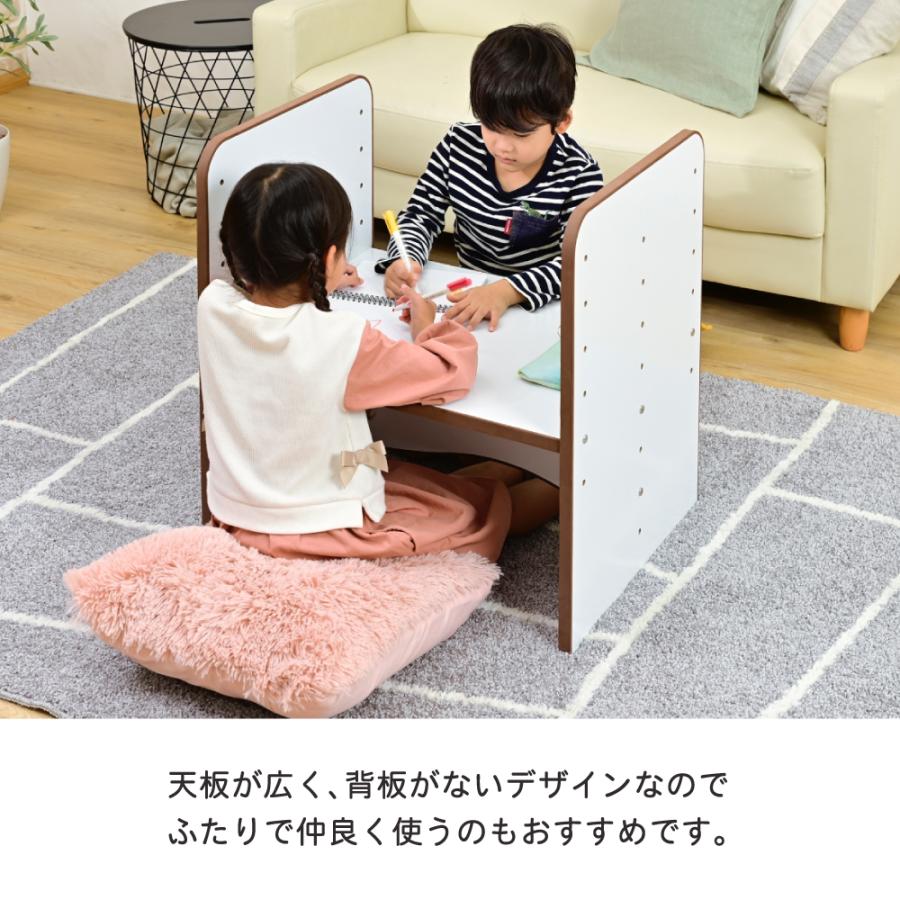 ◇ソフトエッジで安全なキッズ つくえ 高さ調整 可能な デスク 幅60