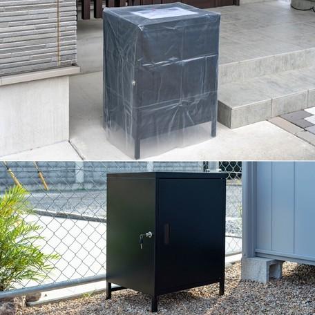 【新品・送料無料】DELIO　宅配ボックス大容量1ドア　BK/BR/GN/WH 宅配ボックス 大容量 1ドア(BK/WH/BR/GN) : ハルホープラボ - 通販