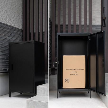 宅配ボックス DELIO 大容量 ハイタイプ 鍵付きロッカー 扉収納 52cm幅