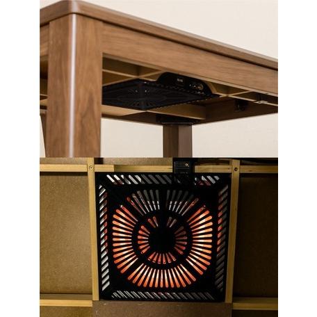 3段階継脚ダイニングコタツ 135x80cm (BR/NA) sk-scd135 ダイニング
