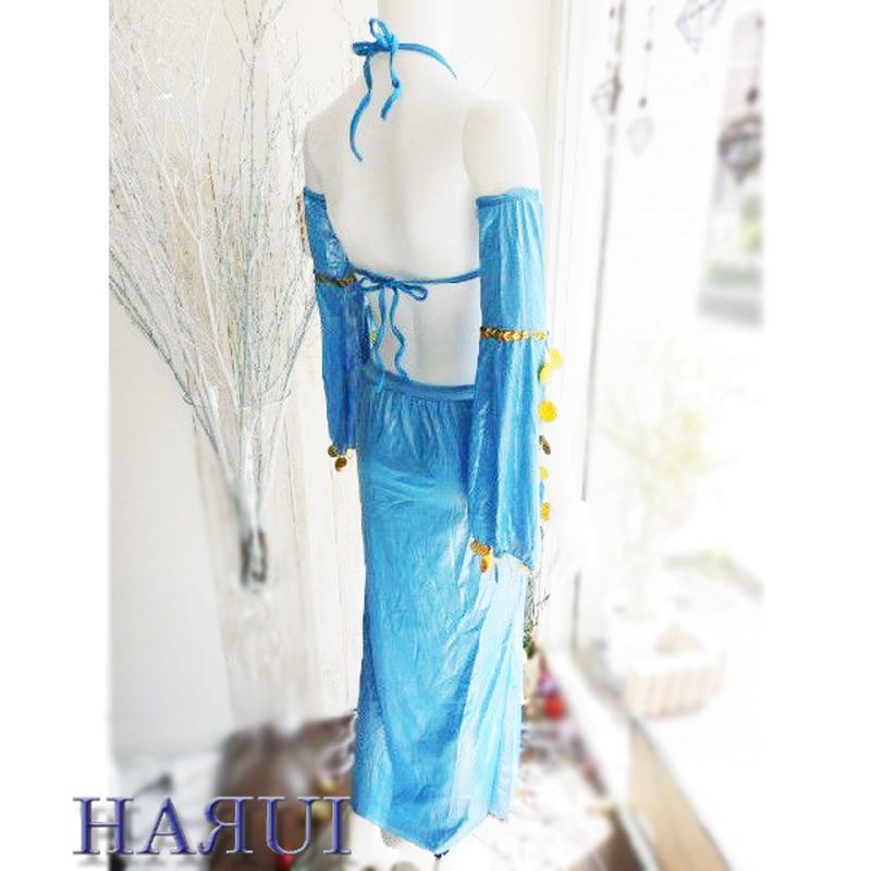 エジプト製サイディドレス エジプト製 サイディ 3点セット 水色 : Costume Shop HARUI - 通販