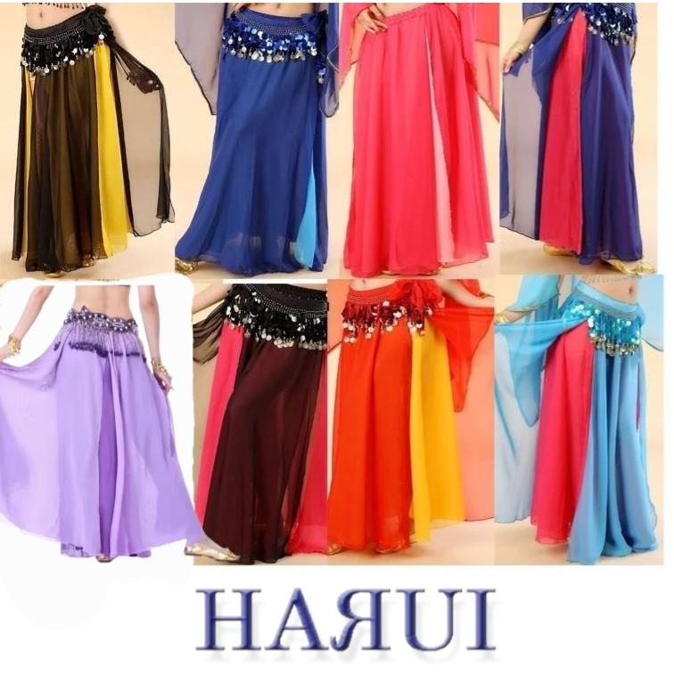 ベリーダンス 25ヤード重ね用 6層シフォン 白 美品 ベリーダンス