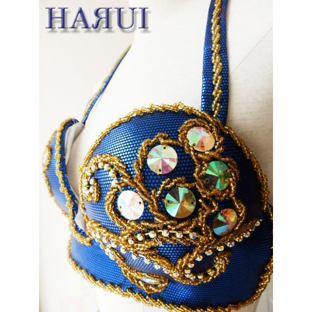 新入荷 ベリーダンス エジプト製 衣装 ブルー : Costume Shop