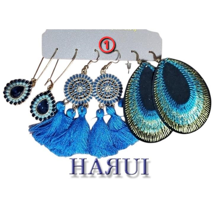 新入荷 ピアス 3点セット 8種 ベリーダンス ジプシー カジュアル |  | 01