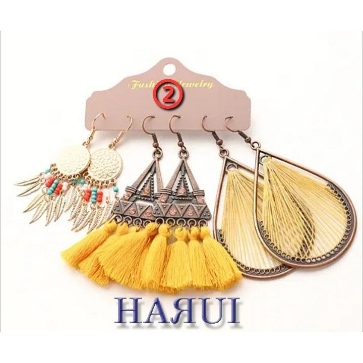 新入荷 ピアス 3点セット 8種 ベリーダンス ジプシー カジュアル |  | 02