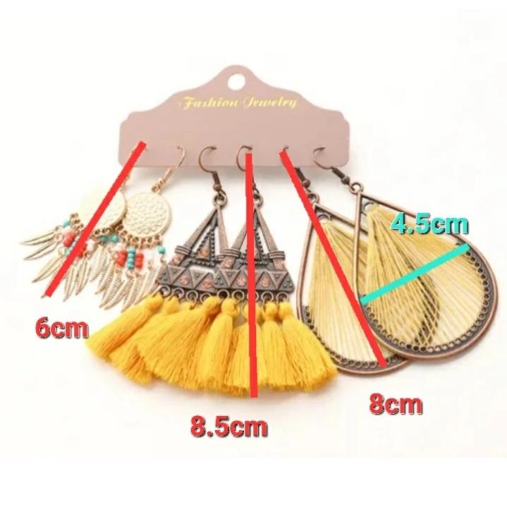 新入荷 ピアス 3点セット 8種 ベリーダンス ジプシー カジュアル |  | 07