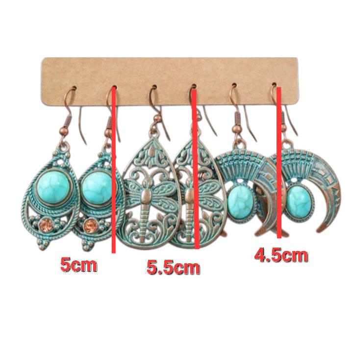 新入荷 ピアス 3点セット 8種 ベリーダンス ジプシー カジュアル |  | 09