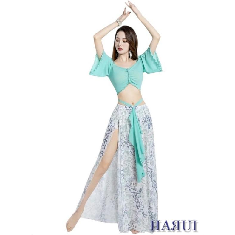 新入荷 ベリーダンス 上下 2点セット 2色 エメラルドグリーン ピンク |  | 03