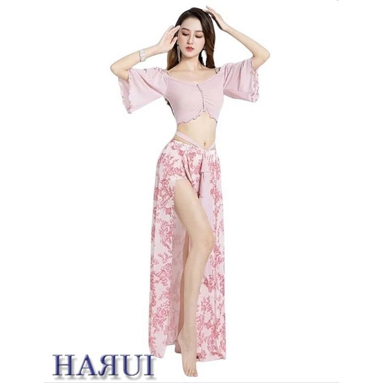 新入荷 ベリーダンス 上下 2点セット 2色 エメラルドグリーン ピンク |  | 04